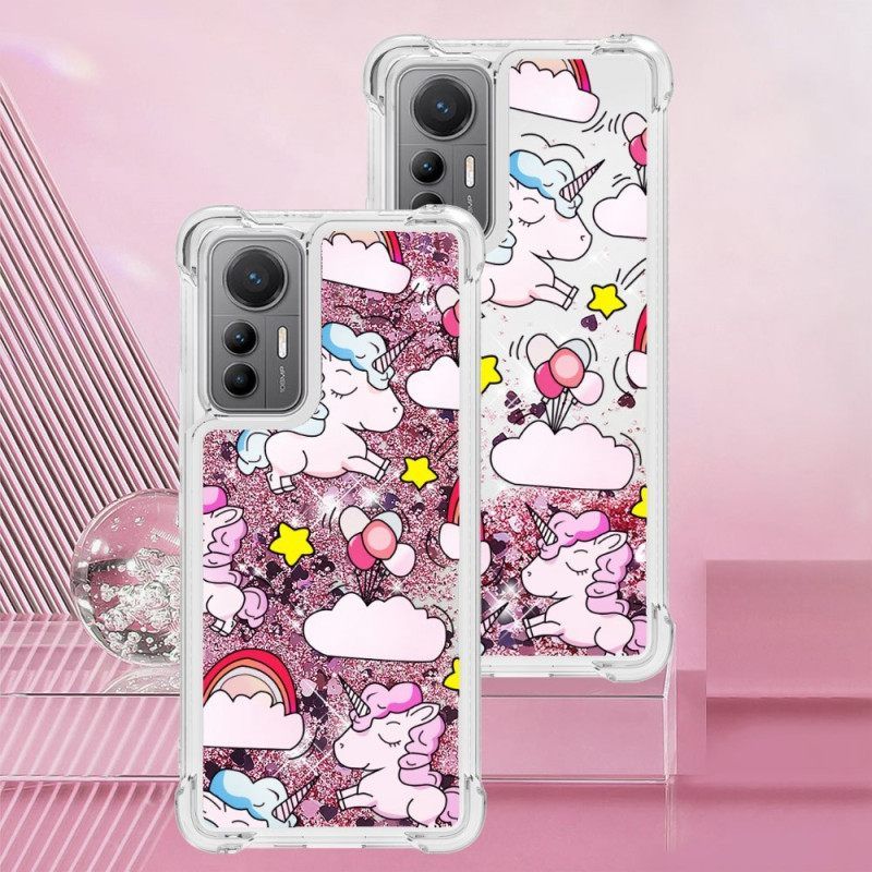 θηκη κινητου Xiaomi 12 Lite Glitter Unicorns